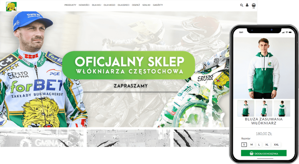 Wdrożenie sklepu internetowego – CKM Włókniarz