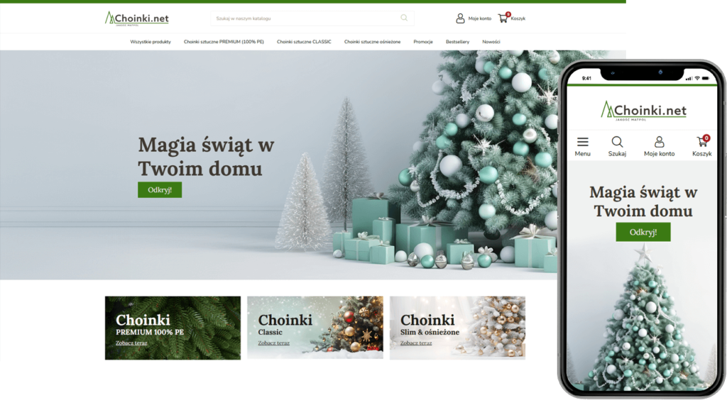 Wzrost sprzedaży na sklepie internetowym i Allegro – Choinki.net – Matpol